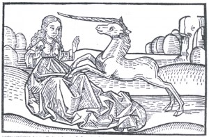 Unicorn 15th Century. Reproduced from Wikimedia Commons.