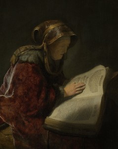 Elderly Woman Reading